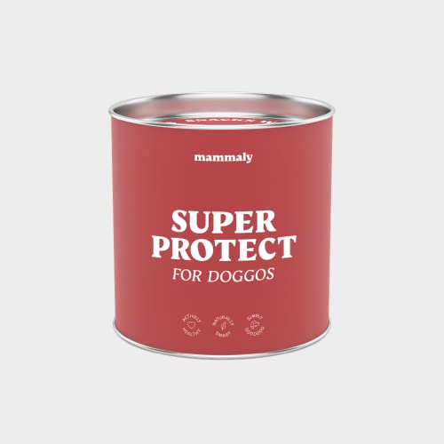 mammaly® Super Protect Haut und Fell Hundesnack unterstützt die körpereigene Abwehr für EIN Starkes Immunsystem und Hautmillieu, glutenfrei geeignet für Allergiker, 90 Snacks (325 Gramm) Cover