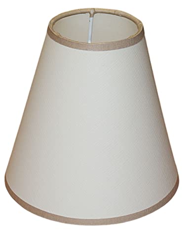 Pantalla de lámpara de 160 x 80 x 150 mm de diámetro inferior x diámetro superior x altura | Imitación de algodón, color crudo (crema) | Pantalla de 16 x 8 x 15 cm Cover