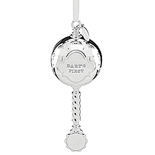 One-Day Sale: Up to 70% Off Reed and Barton 2020 Baby's First Christmas Rattle Ornament, 0.45 LB, Metallic