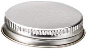24 Silver Metal Lids for Square Spice Jars - FITS SpiceLuxe JARS ONLY