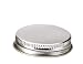 24 Silver Metal Spice Bottle Caps, Lids for Spice Jars, 43mm For Spice Bottles by SpiceLuxe