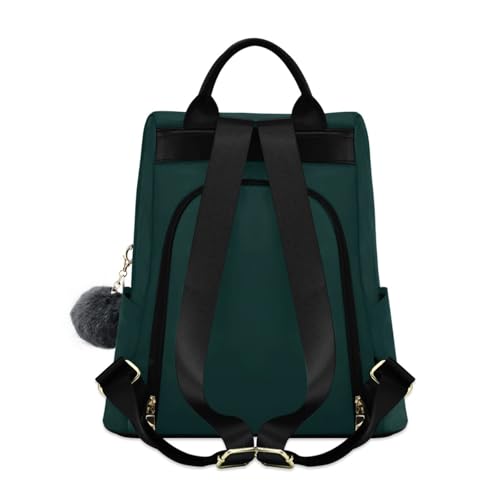 Sac à dos noir et vert avec compartiment antivol - 2