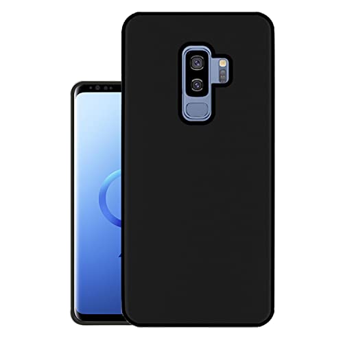 HELLO ZONE Rubber Exclusive Matte Finish Soft Back Case Cover for Samsung Galaxy S9 Plus – Black- Best and cheap mobile covers in India