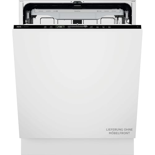 Vollintegrierter AEG 8000 Geschirrspüler, 60cm, smarte WiFi Spülmaschine, vielseitige Körbe & sichere Glasreinigung, 38 dB mit ExtraSilent, Innenbeleuchtung, nur 8,4L Wasserverbrauch, GI8200A2TC