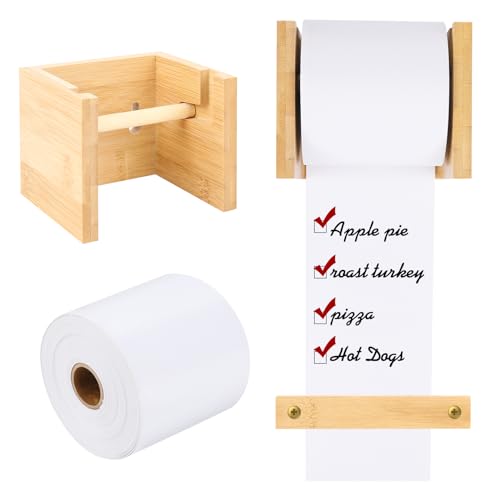 3 inch Note Paper Dispenser Kraft Paper Dispenser Wall Mounted Note Paper Dispenser Paper Roll Dispenser Hanging Grocery List Sticky Notes Holder for Wall Artwork to-Do Lists Ideas Ideal for Home