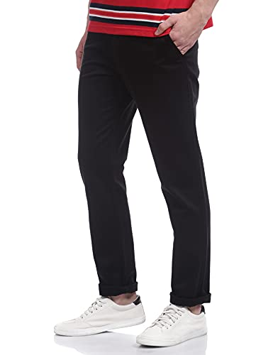 Image of Monte Carlo Men's Mid Rise Regular Fit Casual Pants