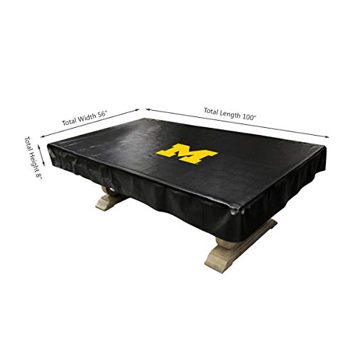 Imperial Officially Licensed NCAA Merchandise: Billiard/Pool Table Naugahyde Cover, 8-Foot Table, Michigan Wolverines