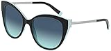 Tiffany Occhiali da Sole T TF 4166 Black Turquoise/Blue Shaded 55/18/140 Donna