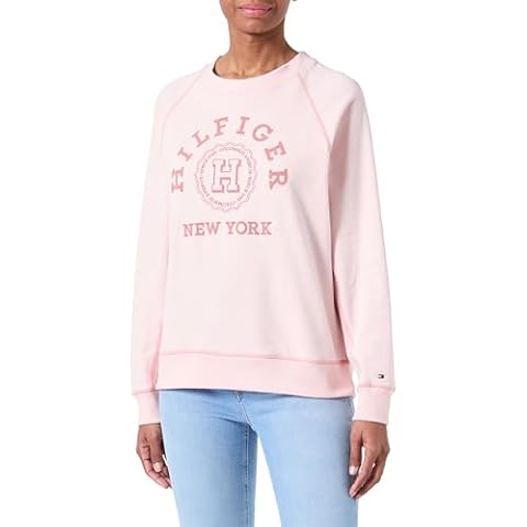 Tommy Hilfiger Women's Varsity Sweatshirt in Whimsy Pink Cover