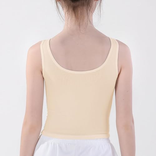 Image of Training Bras for Girls Tank Tops Built in Bra for 7-14 Years