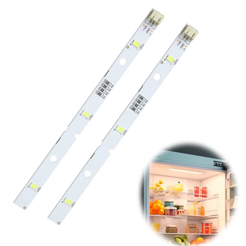 LED Fridge Light, Refrigerator LED Strip Light for RONGSHENG/HISENSE E349766 MDDZ-162A 1629348 1529227 DC12V 2W Lights for Kenwood KIFF5017 KIFF5020 KIFF7017 KIFF7020 (2pcs)