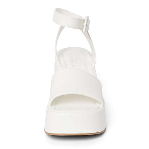 STYLISH S Womens Wedge Platform Sandals Open Toe Ankle Strap - FOCA4