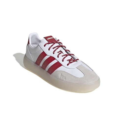 Image of adidas Men's NCAA Team Barreda Decode, White /Team Power Red /Black /University of Nebraska, 9.5