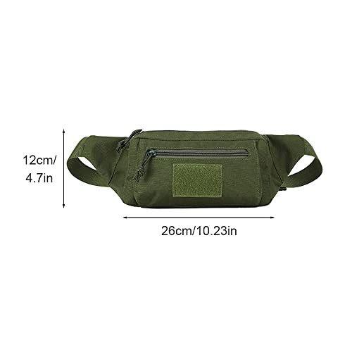 Tactical Fanny Pack,MOLLE Assault Pack Bumbag Adjustable Waist Pack for Camping Outdoor Fishing Hunting, Green - Image 4