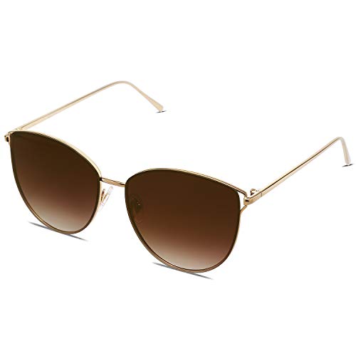 SOJOS Mirrored Flat Lens Fashion Sunglasses for Women SJ1085