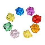Jonikuper Acrílico para decoración de plantas, piedras de hielo, 150 unidades (transparente)