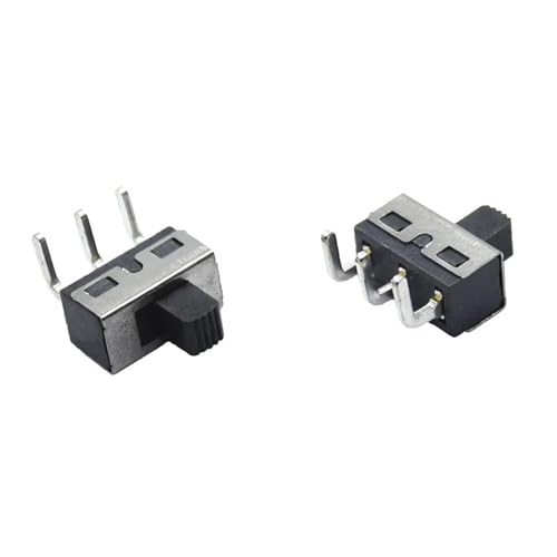Interrupteur coulissant SS12D11 1P2T à angle droit 3 broches pour PCB