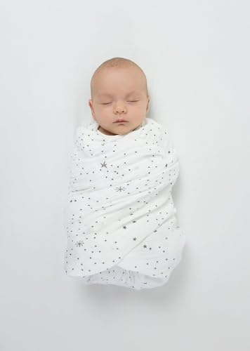 Image of Amazing Baby Muslin Swaddle Blanket for Baby Boy & Girl, Receiving Blanket for Newborn, 100% Cotton Swaddle Wrap, Baby Registry & Gift, XLarge 46 x 46 inches, Milestone Blanket, Love You to The Moon