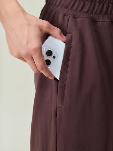 Image of CAVA Wide Leg Joggers for Men | High Waist Lounge Pants, Soft Cotton Terry, Relaxed Fit Sweatpants with Pockets