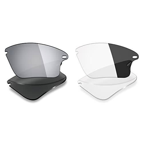 Image of Mryok 2 Pair Polarized Replacement Lenses for Oakley Fast Jacket XL Sunglass - Options
