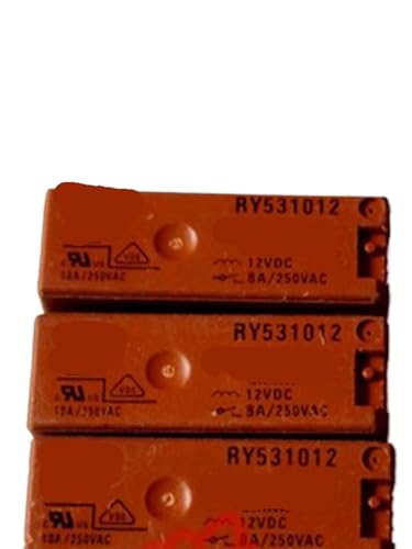 Relais 12V RY531012 12VDC 8A pour circuits électroniques précis en lot de 5 pièces