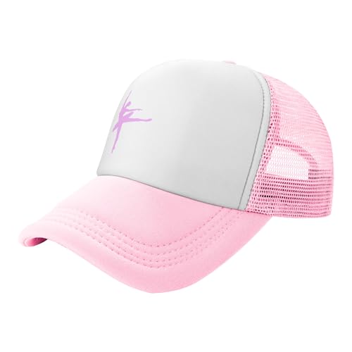 Ballet Lightweight Mesh Baseball Hat Fishing Sun Cap Outdoor Casual Cap Pink