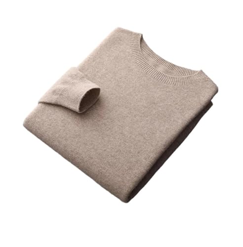 Men's Seamless Merino Wool Sweater Soft Crew Neck Knit Pullover Jumper Winter Warm Classic