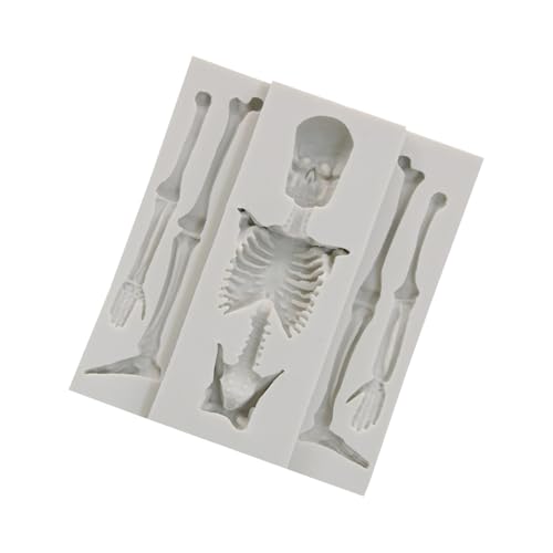 molde de resina de cráneo molde de Halloween de silicona molde de hornear de Halloween molde de cráneo fondant molde de pastel en forma de cráneo molde de caramelo esqueleto molde de cráneo de