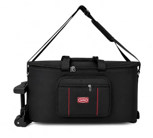 Image of Malav Tabla Fiber Sheet Hard Case Bag with Trolley (Flight Case) having padding all sides