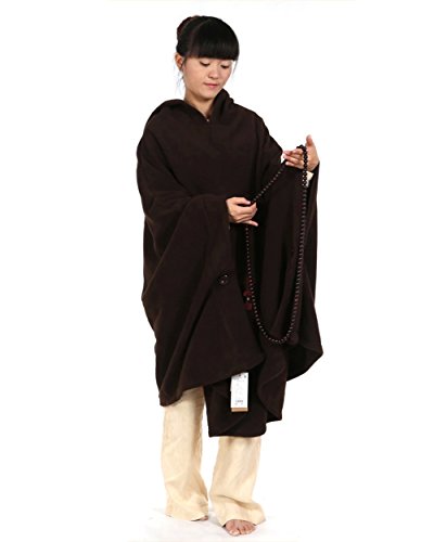 Meditation Buddhist Hooded Cloak Coat Women Men Outfit Oversize Coat2