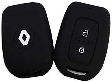 Mand Premium Silicon Key Cover Compatible With Renault Duster/Kwid New Model (1 Piece) - Black
