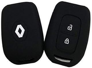 Mand Premium Silicon Key Cover Compatible With Renault Duster/Kwid New Model (1 Piece) - Black