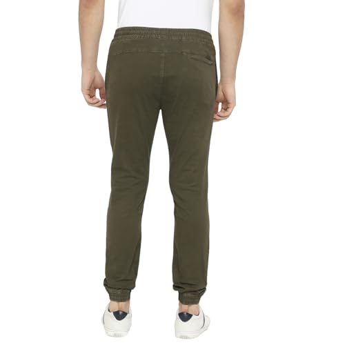 Image of Spykar Men's Slim Fit Mid Rise Trouser