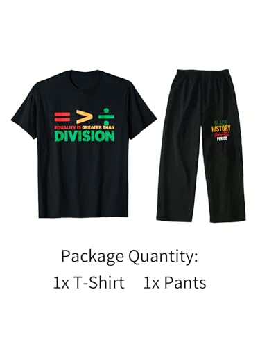 Image of Black History Pajamas, Graphic Matching Sets for Women, Magic Afro American Natural Hair Vintage Melanin T-Shirts and Pants