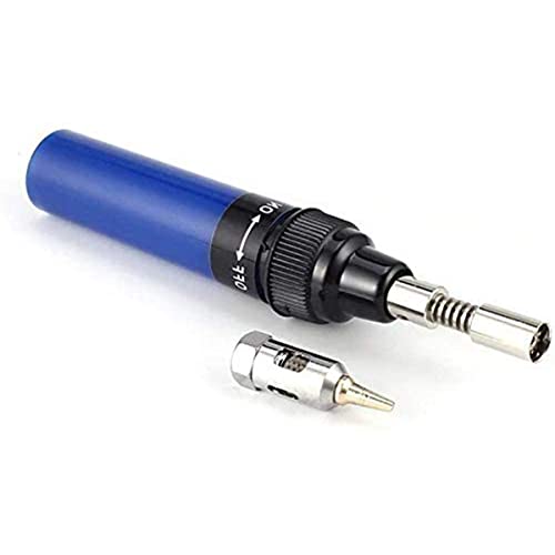 MACHSWON Mini antorcha inalámbrica portátil azul soldador tipo pluma de hierro de gas soldadura quemador de soldadura herramientas de soldadura