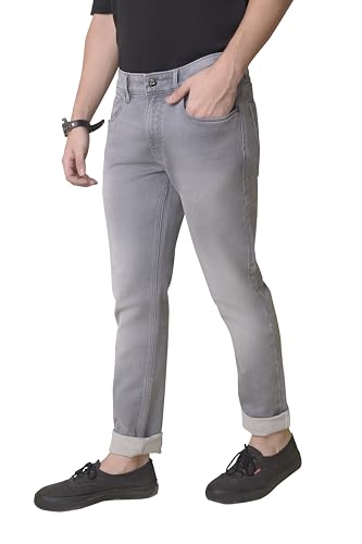 Image of i'sol Men's Tapered Slim Fit Comfortable Mid Rise Stretchable Jeans
