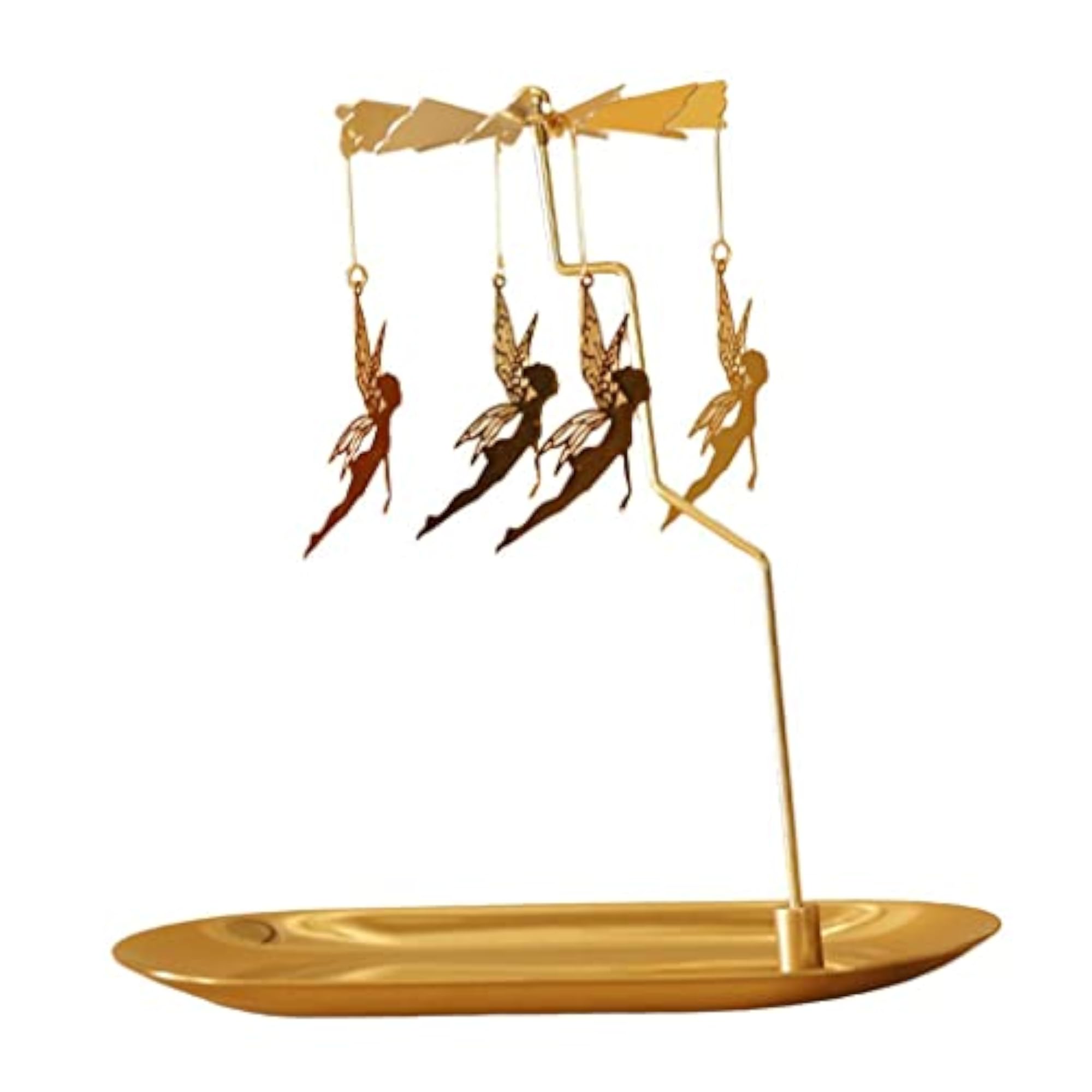 Rotating Spinning Tea Light Holder Stand, Elf Design