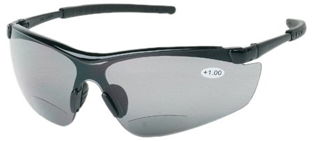 Liberty Glove & Safety 1775G25 ProVizGard Synergy Protective Eyewear, Bifocal +2.5 Gray Lens, Black Frame (Case of 12 Pairs)