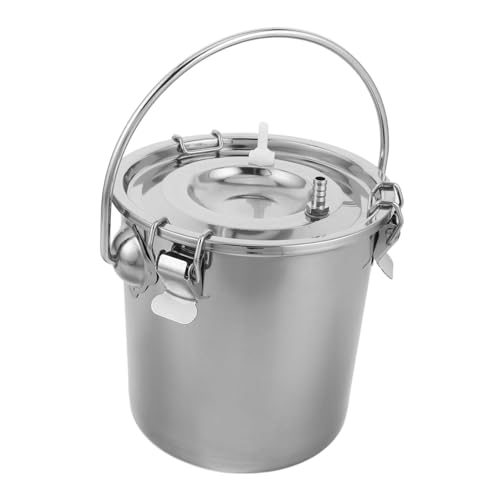 LOORGVEL Manueller Ziegenmelker Edelstahl Melkeimer Milchbehälter für Kuh Ziegenmelken Tragbares Laâ€¦ – Miniatur