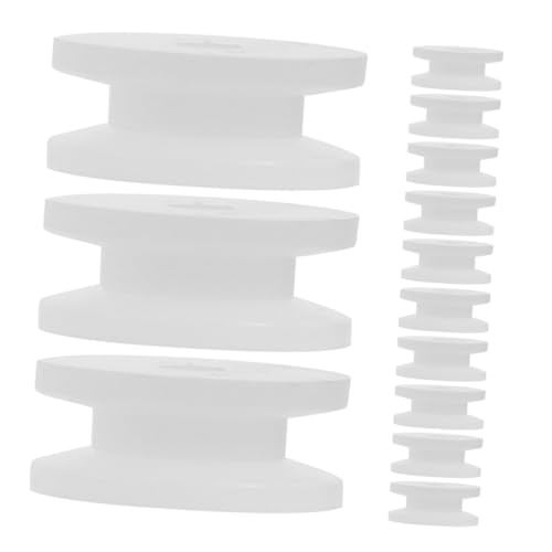 Garneck 20Pcs Small Motor Pulley Wheels for DIY Projects White Plastic Gear Accessories for Model Cars Efficient Power Transfer for Educational Kits and Science Experiments