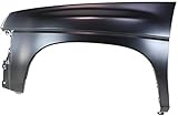 Evan Fischer Front Driver Side Fender Compatible with 1986-1994 Nissan D21, 1987-1995 Nissan Pathfinder and 1995-1997 Nissan Pickup Primed Steel - NI1240119