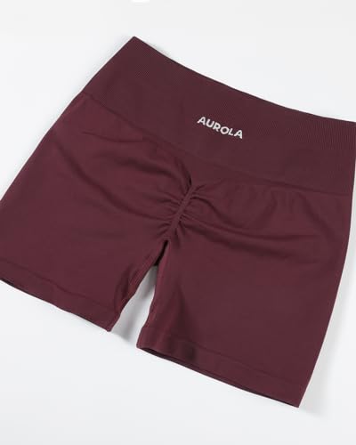Image of AUROLA Dream Collection Women Workout Shorts High Waist Gym Shorts, Scrunch Butt Seamless Athletic Shorts
