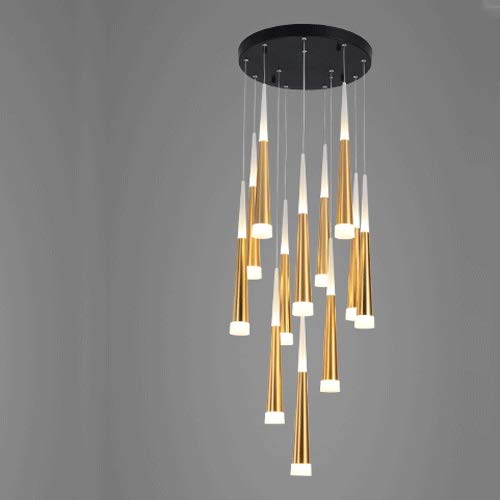 MRFX Modern minimalist creative chandelier rotating staircase led lamp duplex lighting Nordic personality lighting crystal sand restaurant chandelier 2019 latest style