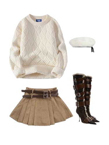 Aelfric Eden Vintage Oversized Sweaters Crewneck Knit Pullover Baggy Loose Casual Cable Sweater 2025 Fall Clothes4