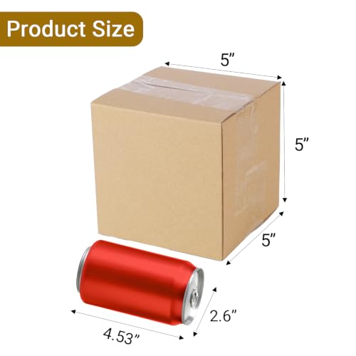 Image of zmybcpack 40 Pack 5x5x5 inch Small Shipping Boxes, Corrugated Cardboard Box | Small Mailing Packing Boxes for Shipping, Moving, Storage