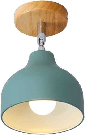 KY LEE シンプルで 現代 木製 シーリングライト 照明器具 ライト リビング シーリング 天井照明 レトロ 階段 廊下 リビング用 居間用 寝室 間接照明 北欧 角度調整可能 1灯 おしゃれ 天井照明 簡単取付