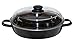 Produktbild Riess, 0058-022, Schmorpfanne 28, mit Glasdeckel, CLASSIC - SCHWARZEMAILLE, Durchmesser 28 cm, Höhe 14,1 cm (ohne Deckel 7,26,5 cm), Inhalt 2,20 Liter, Emaille, schwarz, Induktion