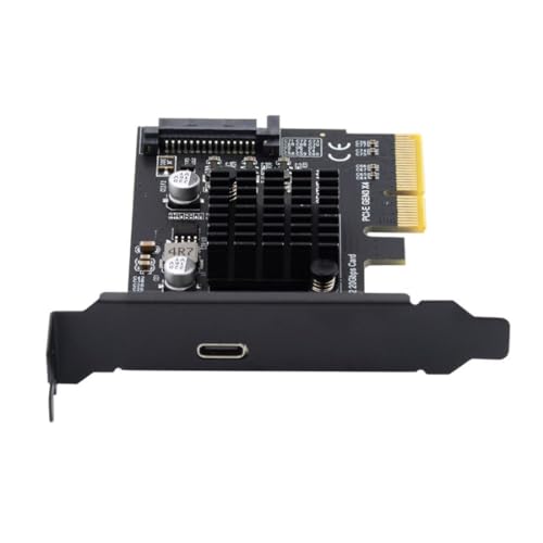 Tarjeta de expansión USB 3.2 Gen2 Tipo C adaptador CY PCIe a USB C 20Gbps PCI-E 4X 7
