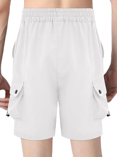 easyforever Boys Lightweight Quick Dry Joggers Cargo Shorts Kids Summer Casual Beach Shorts Outdoors Bermuda Bottoms2