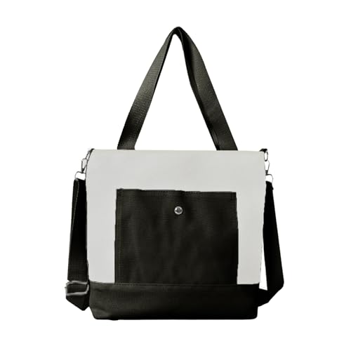Sac de grande capacité NURCIX en toile pour transporter vos dossiers et votre ordinateur
